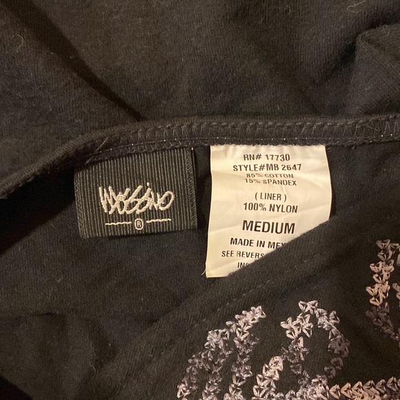 Mossimo embroidered spaghetti strap top with adjustable straps and padded bra - Picture 4 of 5